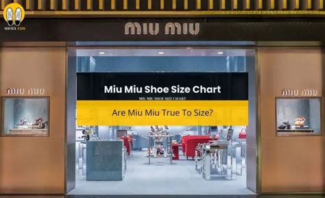 miu miu size chart|shoe size chart miu.